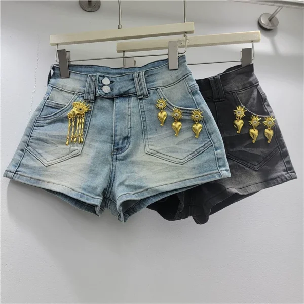 EVE Retro Tight Denim Shorts GZYN-K21025