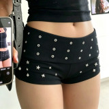 EVE Rivet Fashion Solid Shorts GPKJ-MR48775