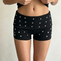 EVE Rivet Fashion Solid Shorts GPKJ-MR48775
