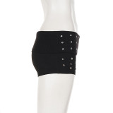 EVE Rivet Fashion Solid Shorts GPKJ-MR48775