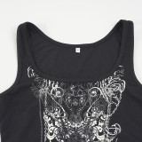 EVE Print Sleeeveless Tank Tops GPKJ-MR46136