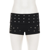EVE Rivet Fashion Solid Shorts GPKJ-MR48775