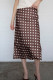 EVE Polka Dot Print Slim Long Skirt QMZF-18023