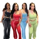 EVE Sleeveless Sport Tank Tops Two Piece Pants Set SFY-871