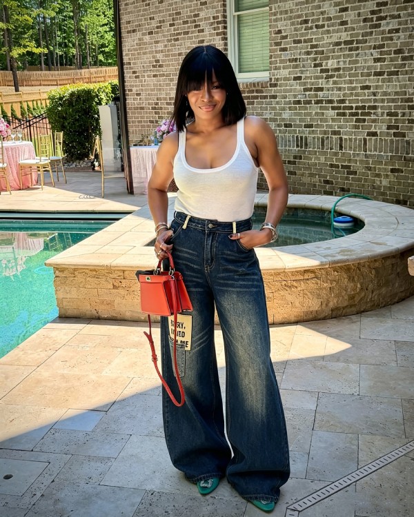 EVE Plus Size Fashion Loose Straight Jeans GYLN-4974