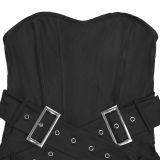 EVE Solid Color Wrap Chest Seventh Jumpsuit BY-7693