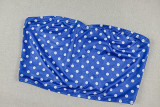 EVE Polka Dots Print Backless Wide Leg Pants Suit GJYO-JS919169