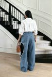EVE Plus Size Color Block Patchwork Heart Jeans GYLN-9642