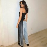 EVE Sexy Solid Color Tassel Tops XEF-K6L03737A