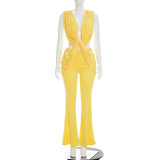 EVE Solid Color Sleeveless Jumpsuit GSZM-J26JP194