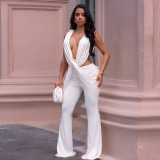 EVE Solid Color Sleeveless Jumpsuit GSZM-J26JP194