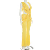 EVE Solid Color Sleeveless Jumpsuit GSZM-J26JP194