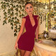 EVE Solid Color Lapel Zipper Two Piece Skirts Set GSZM-D26ST167