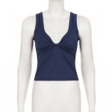 EVE Solid Color Sleeveless Tank Tops GPKJ-MR48196