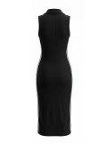 EVE Sleeveless Stripe Patchwork Maxi Dress HNIF-YY044
