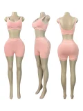 EVE Contrast Color Sleeveless Tank Top Two Piece Set CH-26082