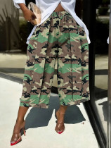 EVE Camouflage Print Loose Seventh Pants SH-391566