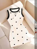EVE Print Sleeveless O Neck Mini Dress GSRX-755