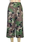 EVE Camouflage Print Loose Seventh Pants SH-391566
