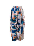 EVE High Waist Print Ruffles Loose Pants LSD-2799