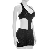 EVE Sexy Backless Tie Up Hollow Out Romper MXBF-J26RP175
