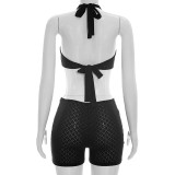 EVE Sexy Backless Tie Up Hollow Out Romper MXBF-J26RP175