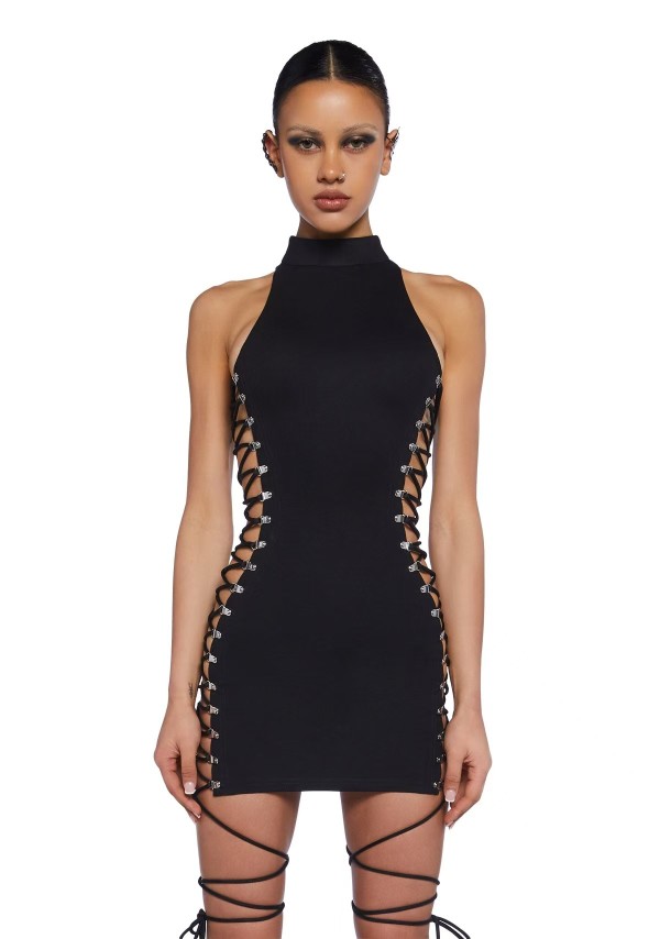 EVE Sleeveless Hollow Out Bandage Dress GFCF-1479