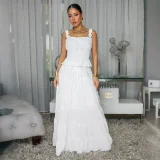 EVE Solid Color Sleeveless Loose Two Piece Skirt Set CYA-902327
