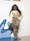 EVE Plus Size Dyeing Printing Loose Jeans GYLN-9455