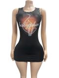 EVE Print Sleeveless Mini Dress GFCF-1482