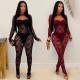 EVE See Through Lace Long Sleeve Jumpsuit GFYX-7637