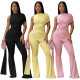 EVE Single Shoulder Ruched Jumpsuit YF-11025