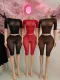 Pre Order: About 7 work days shipping Short Sleeve See Through 2 Piece Set YUEM-202641