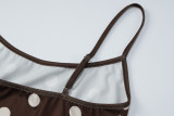 EVE Polka Dot Print Sling Tank Tops GLAG-T5820047G