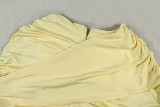 EVE Solid Color Ruched Mini Dress GJYO-JD305276