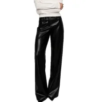 EVE Fashion PU Leather Straight Pants GPBY-TR8331
