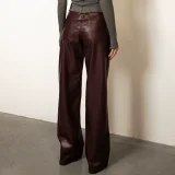EVE Fashion PU Leather Straight Pants GPBY-TR8331