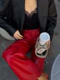 EVE Fashion PU Leather Straight Pants GPBY-TR8331
