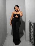 EVE Sexy Halterneck Hollow Out Jumpsuit GADE-10086