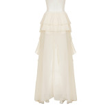 EVE Irregular Ruffles Long Skirt GPKJ-MR49151