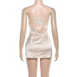 EVE Butterfly Backless Tube Top Mini Dress GYME-K6D06920A