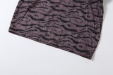 EVE One Shoulder Print Backless Mini Dress GYME-K6D05729A