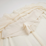 EVE Irregular Ruffles Long Skirt GPKJ-MR49151