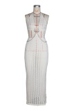 EVE Deep V Neck Backless Knits Maxi Dress ZSD-0350