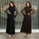 EVE Lace See Through Long Sleeve Maxi Dress BY-7711