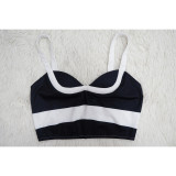 EVE Stripe Contrast Color Casual Two Piece Pants Set YF-10758