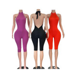 EVE Sport Solid Color Sleeveless Romper MEM-88702