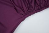 EVE V Neck Solid Color Backless Mini Dress GLAG-D6321330F