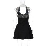 EVE Contrast Color Sleeveless Mini Dress GLAG-D6321384F