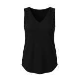 EVE V Neck Knits Sleeveless Tank Top GYZY-9033